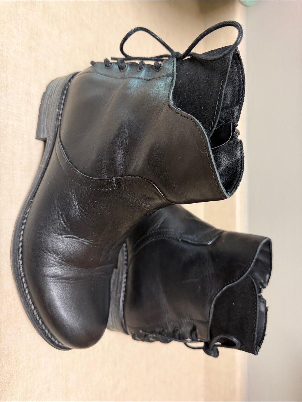 Eric Michael Martine Black Tie Accent Bootie